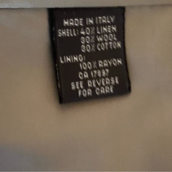 Banana Republic Made In Italy Tan Wool Linen Classic Sport Coat 42S Capsule - Picture 6 of 6